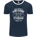 An Awesome Veternarian Looks Like Mens Ringer T-Shirt FotL Navy Blue/White