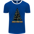 Jingle Your Star Sign Funny Christmas Xmas Mens Ringer T-Shirt Royal Blue/White