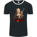 Marilyn Mafioso AK-47 Gangster Mafia Mens Ringer T-Shirt FotL Black/White