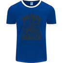 Release the Kraken Cthulhu Sea Creature Mens Ringer T-Shirt FotL Royal Blue/White