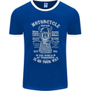Motorcycle Repair Motorbike Biker Mens Ringer T-Shirt FotL Royal Blue/White