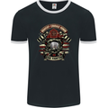 Bravery Courage Honour Firefighter Fireman Mens Ringer T-Shirt FotL Black/White