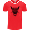 Gym Training Top Weightlifting SPQR Roman Mens Ringer T-Shirt FotL Red/White