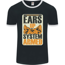 German Shepherd System Armed Mens Ringer T-Shirt FotL Black/White