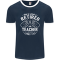 This Is What a Retired Teacher Looks Like Mens Ringer T-Shirt FotL Navy Blue/White