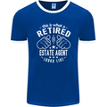 A Retired Estate Agent Looks Like Mens Ringer T-Shirt FotL Royal Blue/White