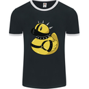 BDSM Rubber Duck Funny Bondage Mens Ringer T-Shirt FotL Black/White