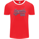 Legend Since 59th Birthday 1962 Mens Ringer T-Shirt FotL Red/White