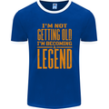 I'm Not Old I'm a Legend Funny Birthday Mens Ringer T-Shirt FotL Royal Blue/White