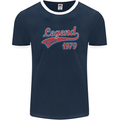 Legend Since 44th Birthday 1979 Mens Ringer T-Shirt FotL Navy Blue/White