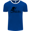 Spartan Gym Training Top Bodybuilding Mens Ringer T-Shirt FotL Royal Blue/White