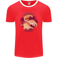 Dinosaur Expert Mens Ringer T-Shirt FotL Red/White