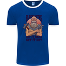 Blacksmiths Hit it Hard and Get it Hot Mens Ringer T-Shirt Royal Blue/White