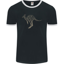 Kangaroo Ecology Mens Ringer T-Shirt FotL Black/White