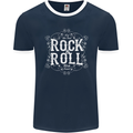 Rock n Roll Fresh Sound Mens Ringer T-Shirt FotL Navy Blue/White