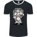A Female Viking Shield Maiden Warrior Mens Ringer T-Shirt FotL Black/White