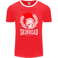 Skinhead Roman Helmet Spartan Punk Music Mens Ringer T-Shirt FotL Red/White