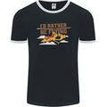 Gyrocopter Rather Be Flying Mens Ringer T-Shirt FotL Black/White