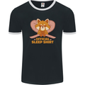 Red Panda Bear Funny Sleep Sleeping Mens Ringer T-Shirt FotL Black/White