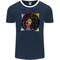 Fathers Day Gaming Mens Ringer T-Shirt FotL Navy Blue/White