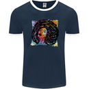 Fathers Day Gaming Mens Ringer T-Shirt FotL Navy Blue/White