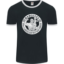 Dadcules Funny Fathers Day Gym Bodybuiding Mens Ringer T-Shirt FotL Black/White