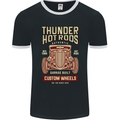 Thunder Hotrods Hot Rod Dragster Car Mens Ringer T-Shirt FotL Black/White