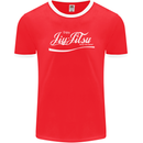 Enjoy Jiu Jitsu MMA Mixed Martial Art Funny Mens Ringer T-Shirt FotL Red/White