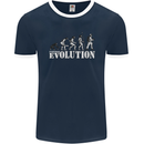 Fireman Evolution Mens Ringer T-Shirt FotL Navy Blue/White
