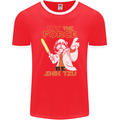 May the Force Be Shih Tzu Funny Dog Mens Ringer T-Shirt FotL Red/White