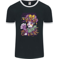 Carnival Its Mardi Gras Mens Ringer T-Shirt FotL Black/White