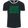 Back on My Bar Stool St. Patrick's Day Mens Ringer T-Shirt FotL Black/White