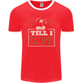 Till I collapse Gym Training Bodybuilding Mens Ringer T-Shirt FotL Red/White