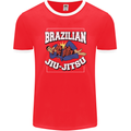 Brazilian Jiu Jitsu Mens Ringer T-Shirt FotL Red/White