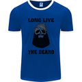 Long Live the Beard Mens Ringer T-Shirt FotL Royal Blue/White