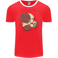 Funny Kiwi Fruit Bird Mom Dad Mens Ringer T-Shirt FotL Red/White