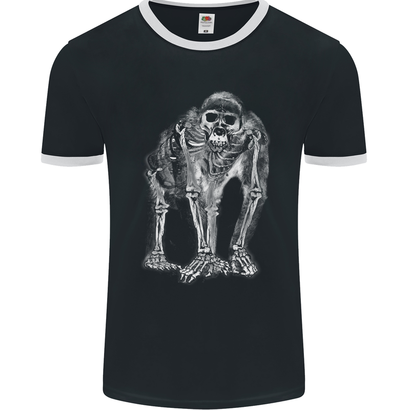 X-Ray Ape Mens Ringer T-Shirt FotL Black/White