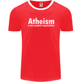 Atheism a Non Profit Organisation Atheist Mens Ringer T-Shirt FotL Red/White