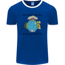 Save the Earth Climate Change Environment Mens Ringer T-Shirt FotL Royal Blue/White