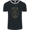 Valhalla is Calling Vikings Odin Thor Gym Mens Ringer T-Shirt FotL Black/White