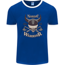 Nordic Warrior Viking Skull Mens Ringer T-Shirt FotL Royal Blue/White