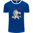 Anatomy of a Unicorn Funny Fantasy Mens Ringer T-Shirt FotL Royal Blue/White