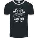 This Is What a Retired Lawyer Looks Like Mens Ringer T-Shirt FotL Black/White
