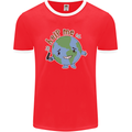 Environment Help Me Climate Change Mens Ringer T-Shirt FotL Red/White