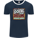 You're Looking at an Awesome Estate Agent Mens Ringer T-Shirt FotL Navy Blue/White