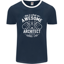 This Is What an Awesome Architect Looks Like Mens Ringer T-Shirt FotL Navy Blue/White