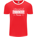 A Moment of Science Please Funny Geek Mens Ringer T-Shirt FotL Red/White