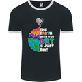 The Earth Without Art Is Just EH Artist Mens Ringer T-Shirt FotL Black/White