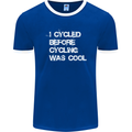 I Cycled Before Cycling was Cool Cycling Mens Ringer T-Shirt FotL Royal Blue/White