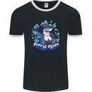 A Reggae Shark Mens Ringer T-Shirt FotL Black/White